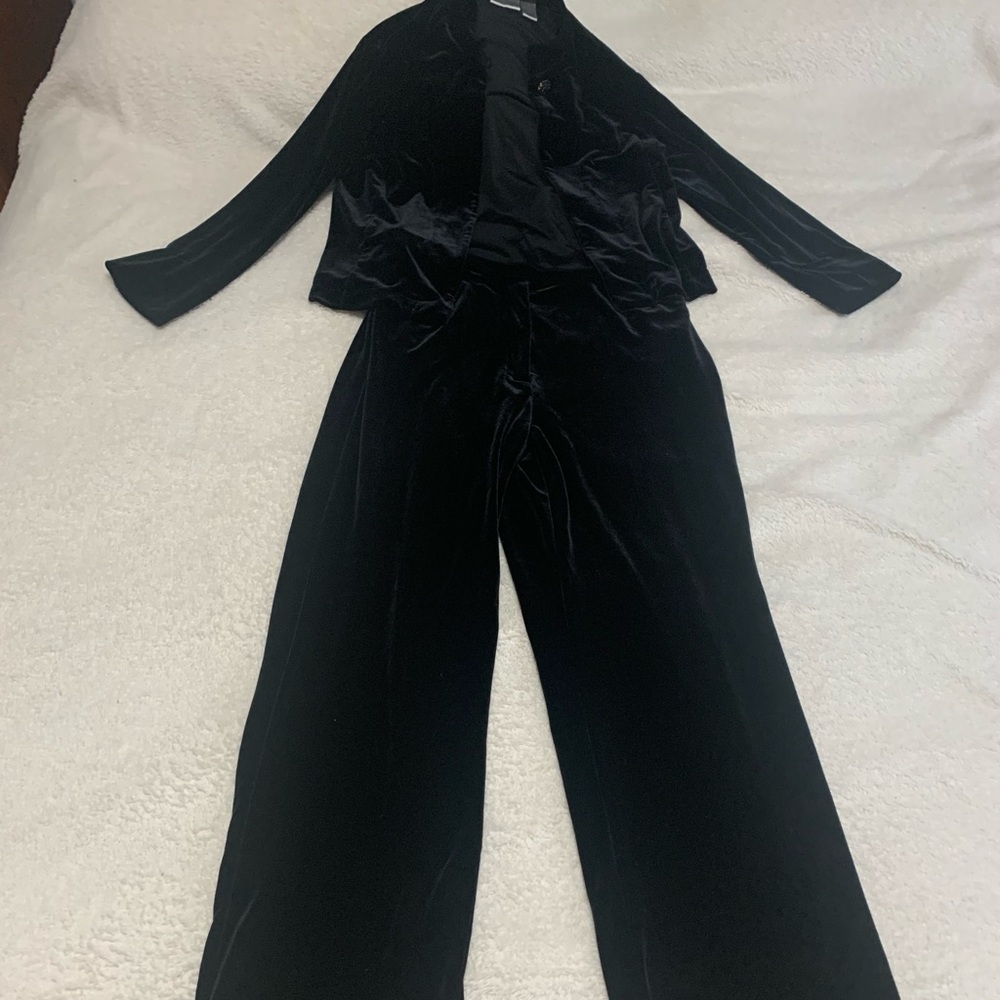 Chico’s size 0 velour outfit black